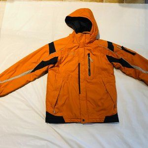 COLUMBIA Youth 14/16 Winter Jacket / Ski Coat / Snow / Orange Black